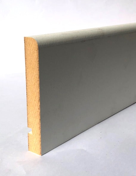 18 x 144 Primed MDF Pencil Round/ Shadow Groove Dual Skirting