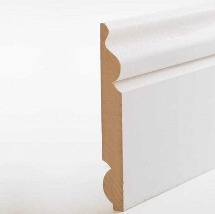 18 x 144 Primed MDF Torus / Ogee Dual Skirting