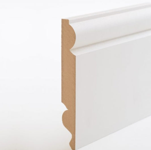 18 x 144 Primed MDF Torus / Ogee Dual Skirting